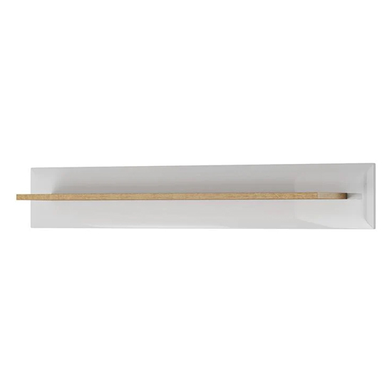 Read more about Newry high gloss wall shelf in white