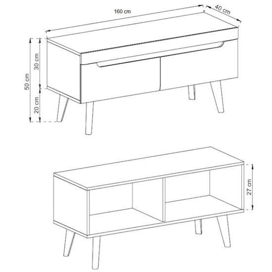 Newry Wooden TV Stand With 3 Drawers In Artisan Oak