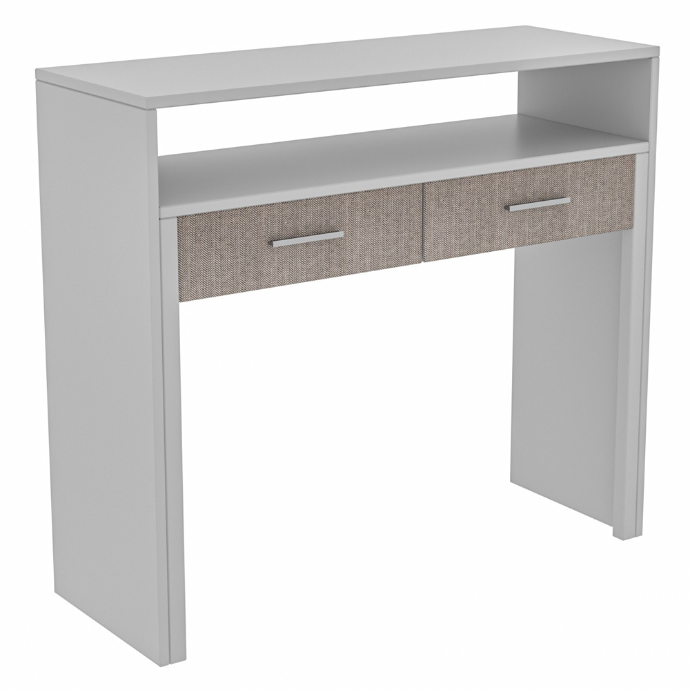 Norelo Wooden Laptop Desk with Adjustable Drawer in White
