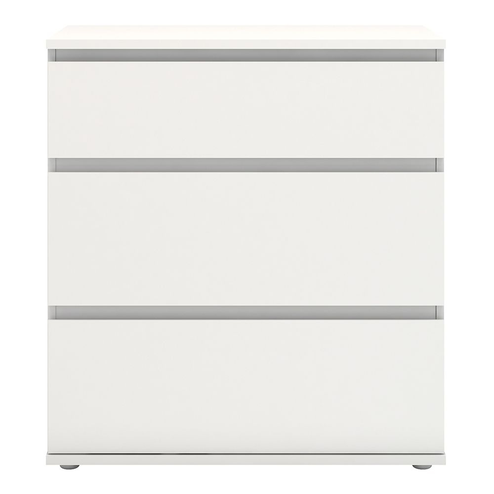 Naira Wooden Chest Of 3 Drawers In White
