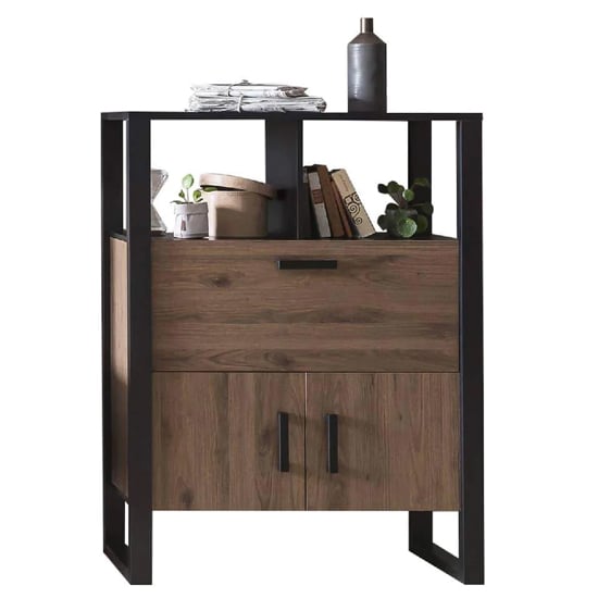Product photograph of North Wooden Sideboard With 3 Doors In Okapi Walnut from Furniture in Fashion
