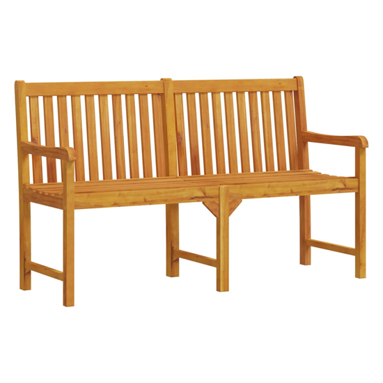 Nova 150cm Wooden Garden Seating Bench In Natural_2