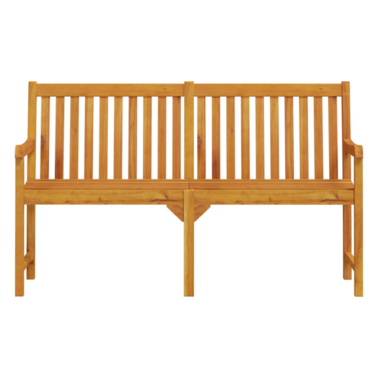 Nova 150cm Wooden Garden Seating Bench In Natural_3