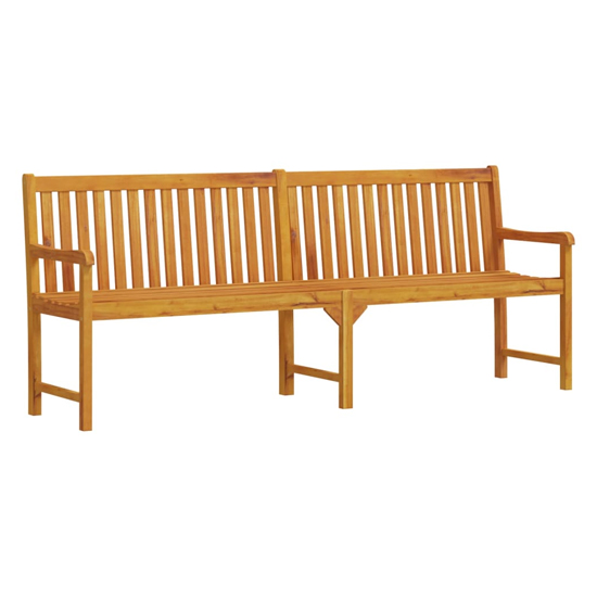 Nova 219cm Wooden Garden Seating Bench In Natural_2