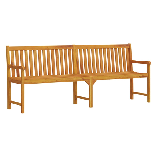 Nova 219cm Wooden Garden Seating Bench In Natural