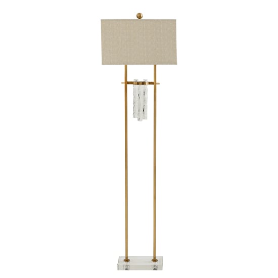 Read more about Nova art deco floor lamp in brass finish