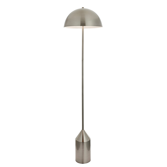 Read more about Nova floor lamp in brushed nickel and gloss white