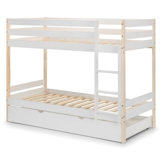 Naiser Wooden Bunk Bed With Guest Bed In White Lacquer_2