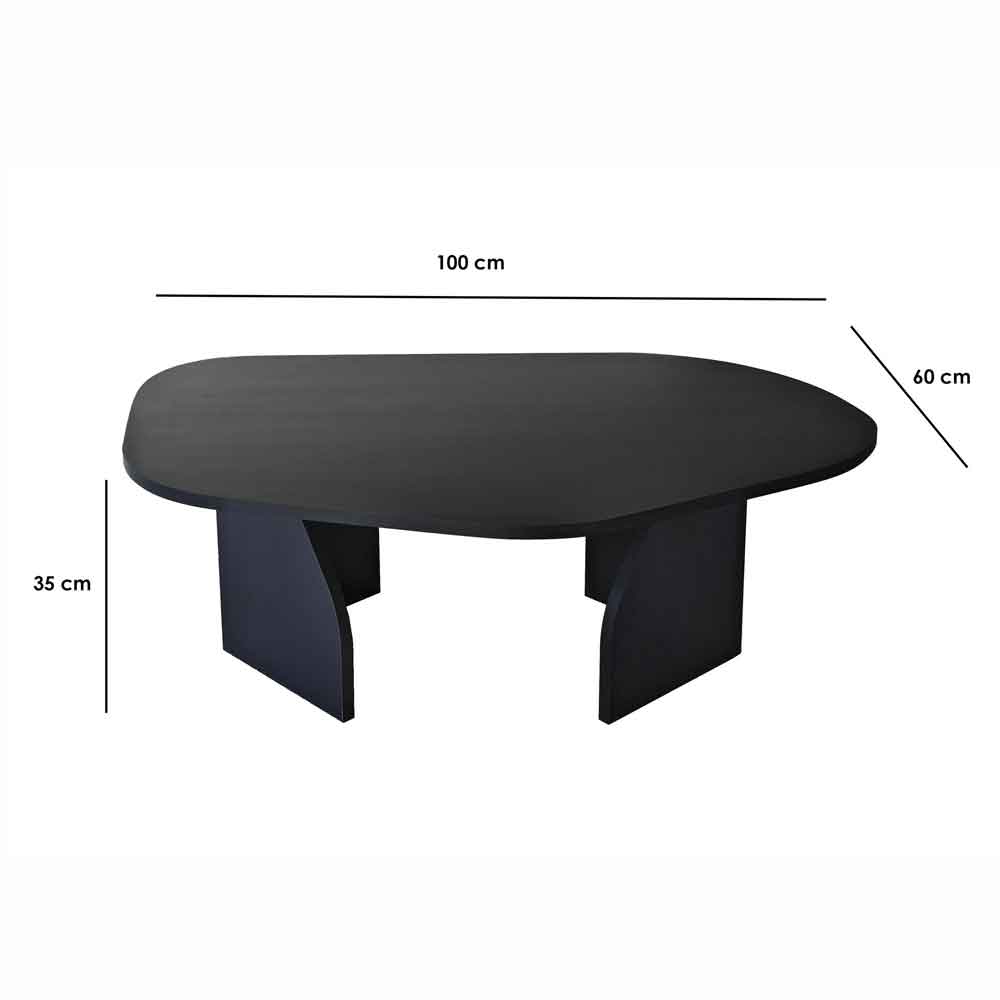 Nova Wooden Coffee Table in Black