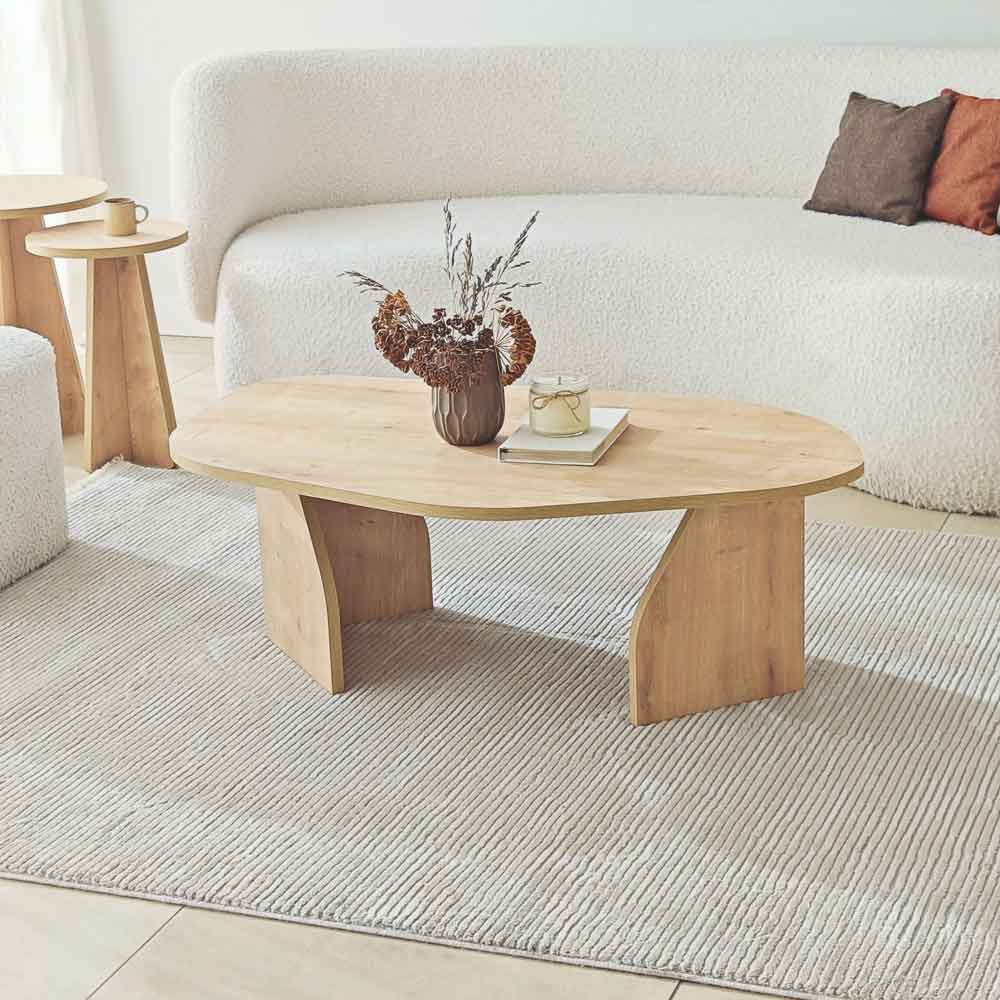 Nova Wooden Coffee Table in Sapphire Oak