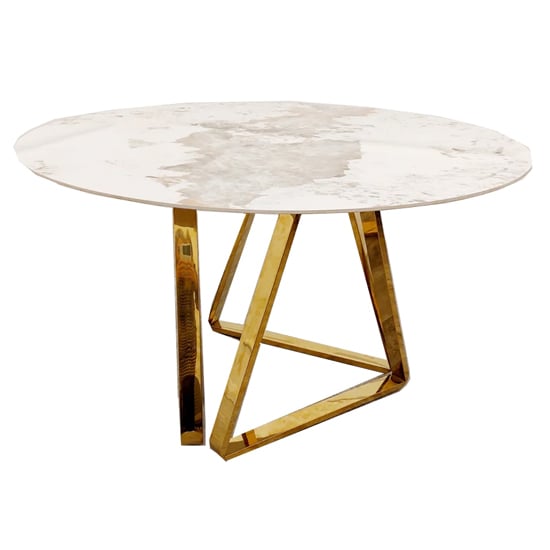Novato Round Sintered Stone Top Dining Table In Pandora_1