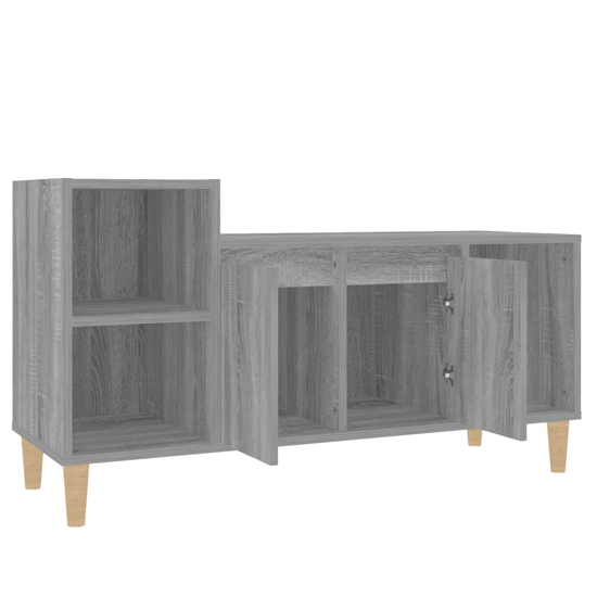 Novato Wooden TV Stand With 2 Doors In Grey Sonoma Oak