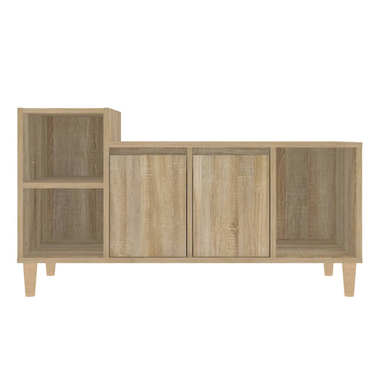 Novato Wooden TV Stand With 2 Doors In Sonoma Oak