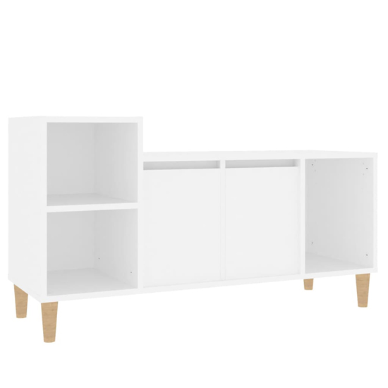 Novato Wooden TV Stand With 2 Doors In White