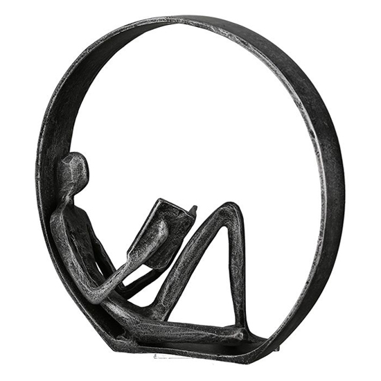 Photo of Novel iron design sculpture in antique anthracite