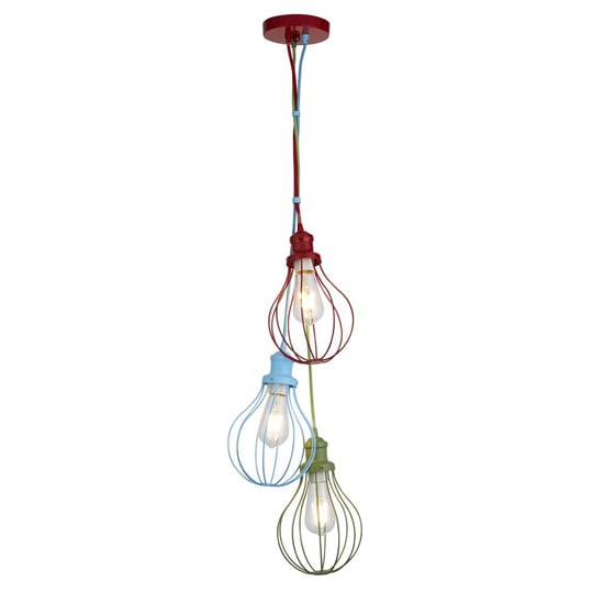 Read more about Novelty 3 lights balloon pendant light in multicoloured