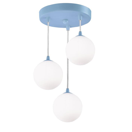 Read more about Novelty kids 3 lights ceiling pendant lights in blue
