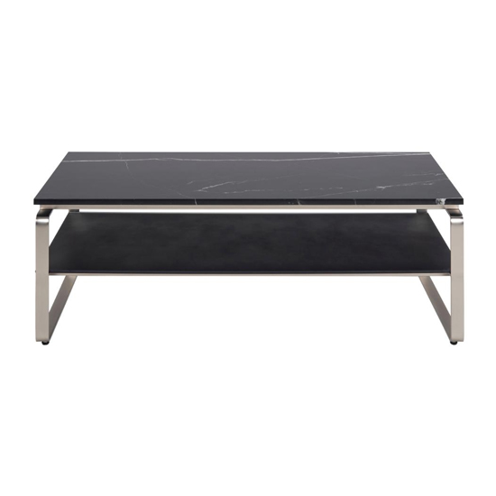 Noblesville Rectangular Marble Coffee Table In Marquina Black_2