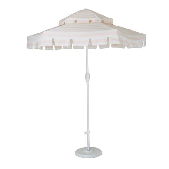 Necton Connie Outdoor Parasol In Pink And White Stripes