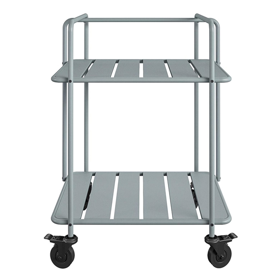 Necton Penelope Metal Serving Cart In Charcoal Grey_3