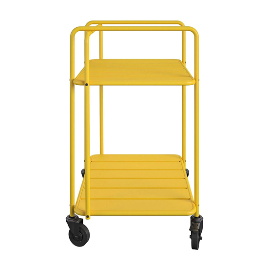 Necton Penelope Metal Serving Cart In Yellow_3