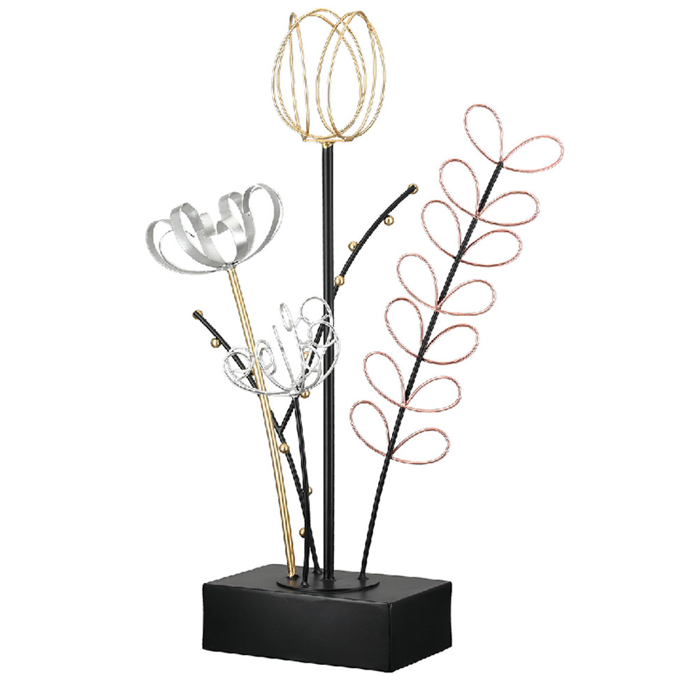 Noxel Metal Flower Object Sculpture in Multicolour