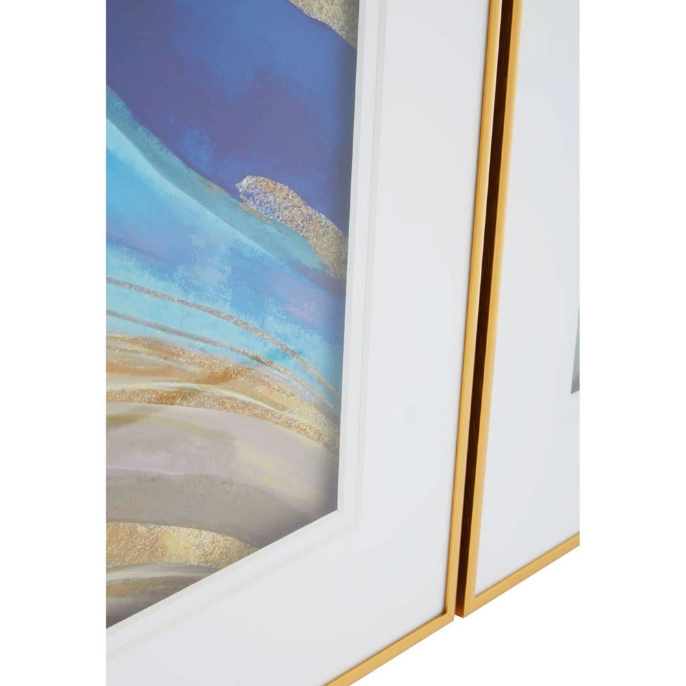 Noxen Canvas Set Of 2 Abstract Wall Art in Multicolour