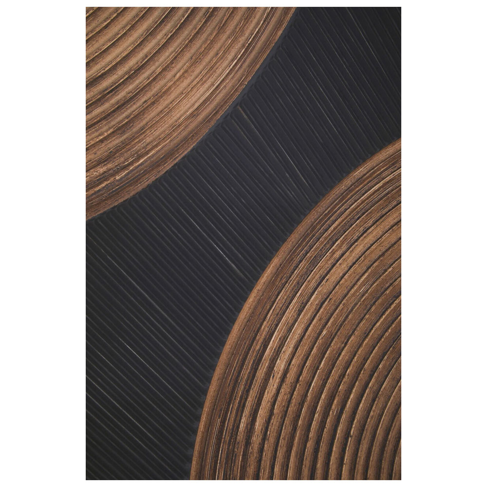 Noxen Wooden Carved Wall Art in Black And Brown