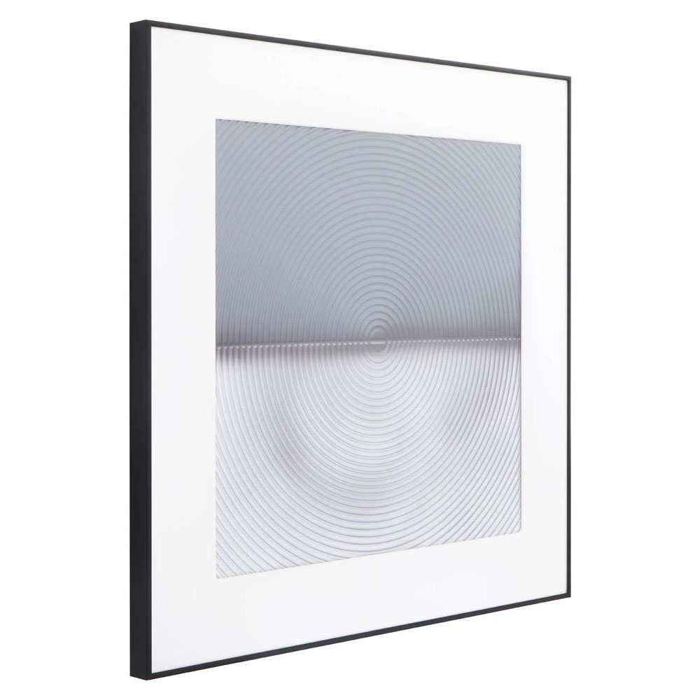 Noxen Wooden Carved Wall Art in Grey And White