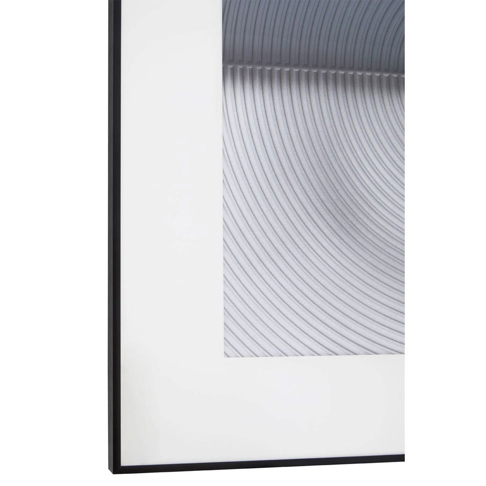 Noxen Wooden Carved Wall Art in Grey And White