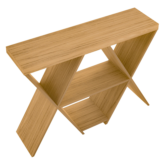 Nuneaton Wooden Console Table In Oak Effect_3