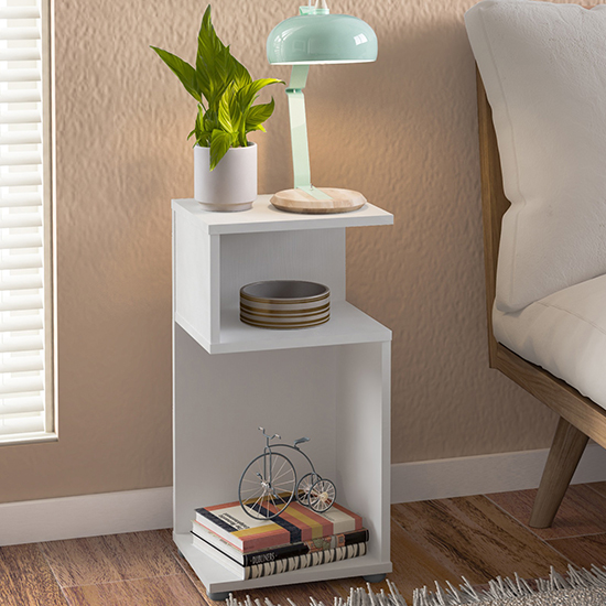 Nuneaton Wooden Plant Stand In White_1