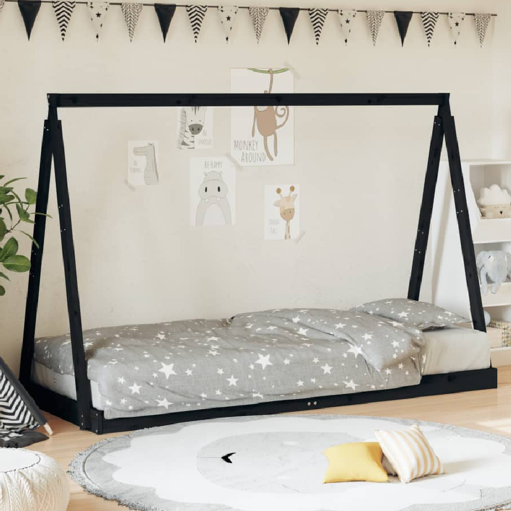 Read more about Nuoro 80x200cm wooden children daybed in black