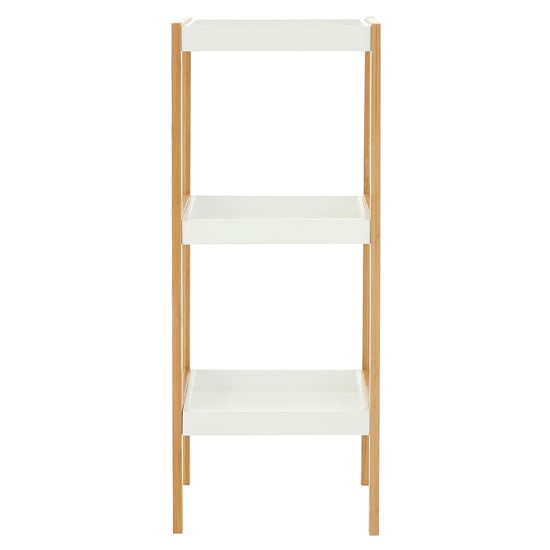 Nusakan Wooden 3 Tier Shelving Unit In White And Natural_2