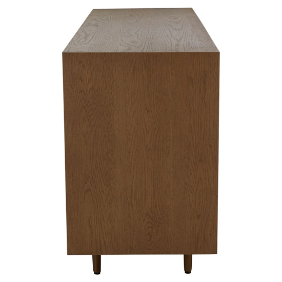Nushagak Wooden Sideboard With 2 Doors And 3 Drawers In Brown_6