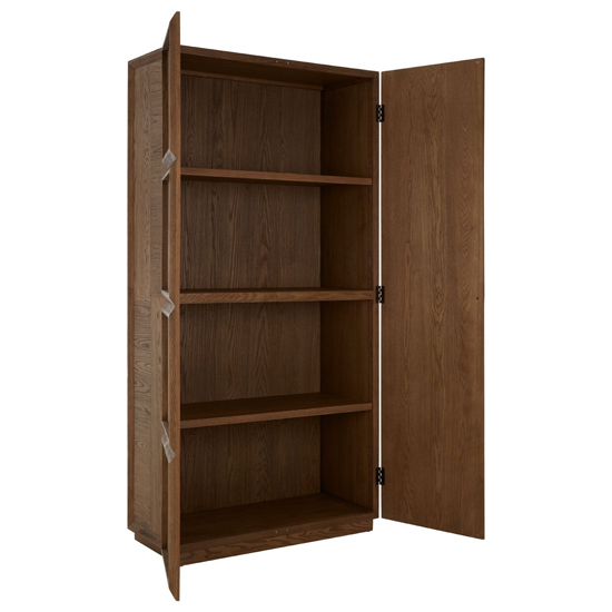 Nushagak Wooden Storage Cabinet With 2 Doors In Brown