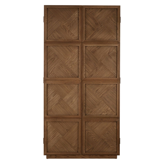 Nushagak Wooden Storage Cabinet With 2 Doors In Brown_4