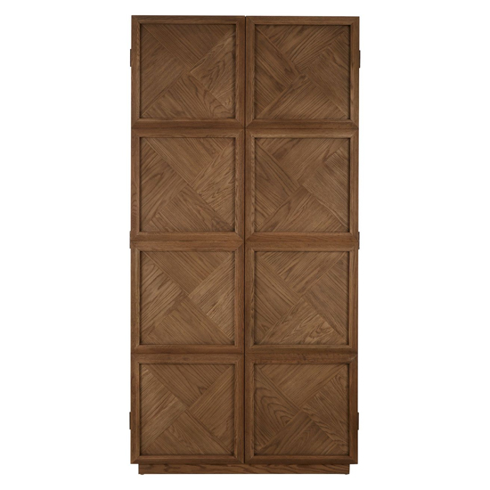 Nushagak Wooden Storage Cabinet With 2 Doors In Brown