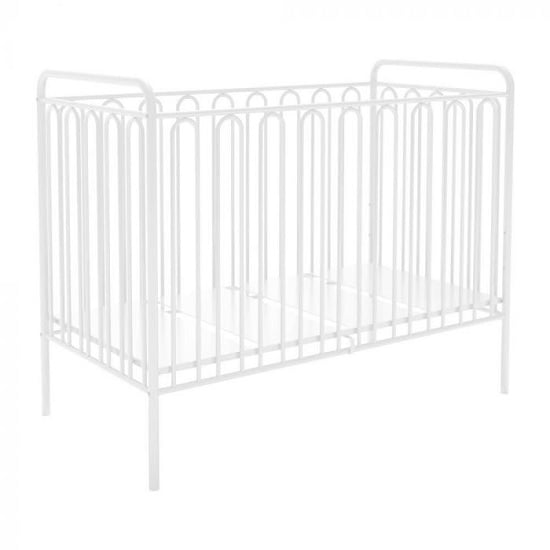 Photo of Nutkin vintage metal baby cot bed in white