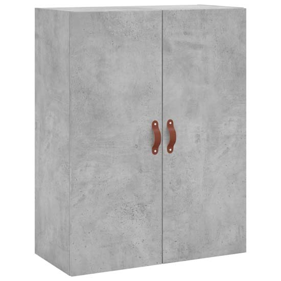 Nuuk Wooden Sideboard Wall Mounted With 4 Doors In Concrete Effect