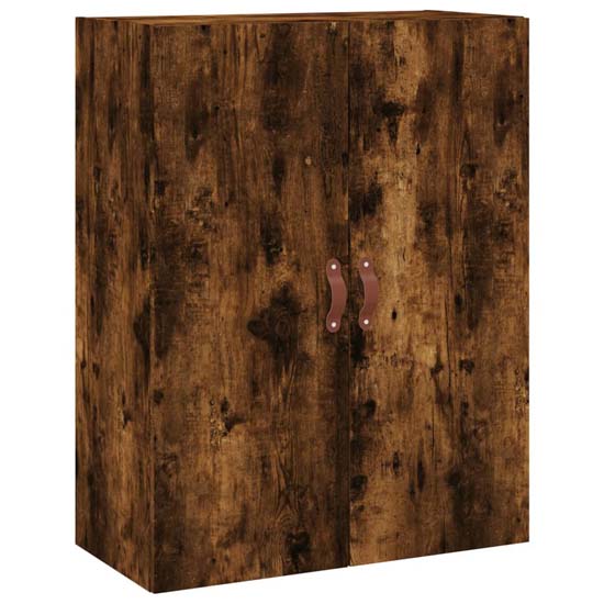 Nuuk Wooden Sideboard Wall Mounted With 4 Doors In Smoked Oak