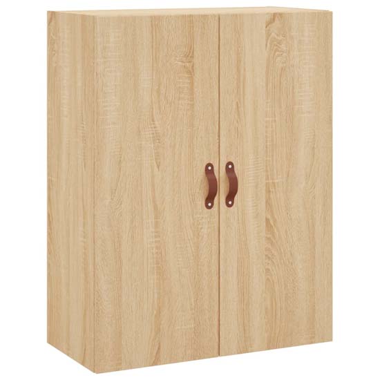 Nuuk Wooden Sideboard Wall Mounted With 4 Doors In Sonoma Oak