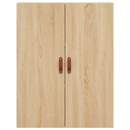Nuuk Wooden Sideboard Wall Mounted With 4 Doors In Sonoma Oak
