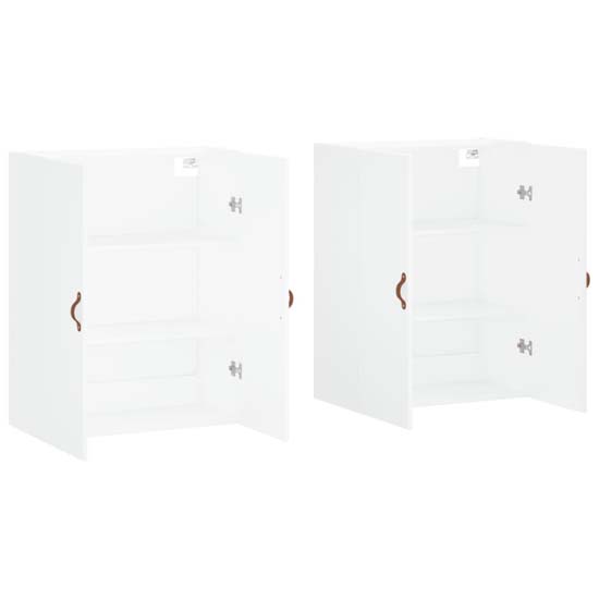 Nuuk Wooden Sideboard Wall Mounted With 4 Doors In White