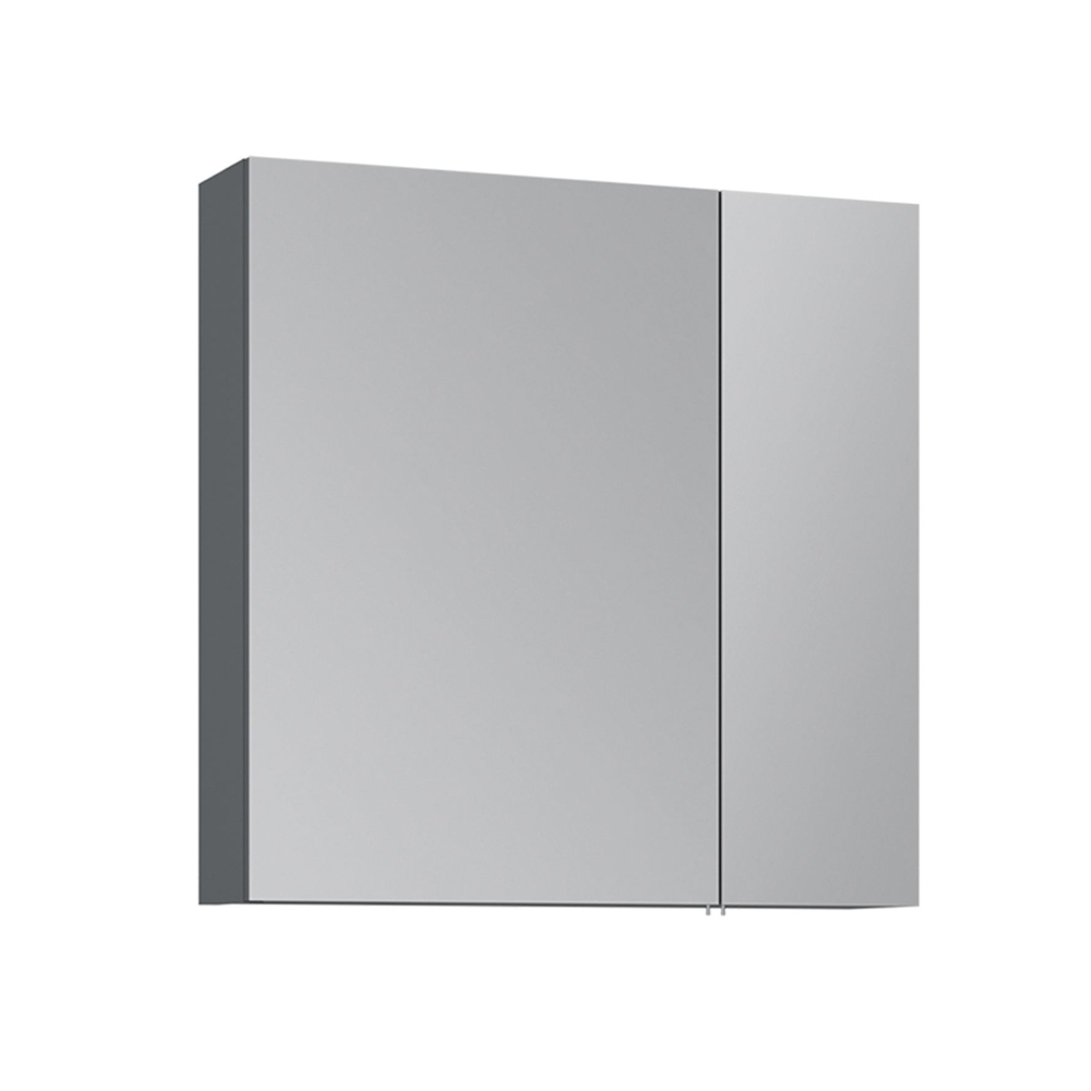 Nuvola 600mm Wooden Bathroom Mirror Cabinet in Anthracite