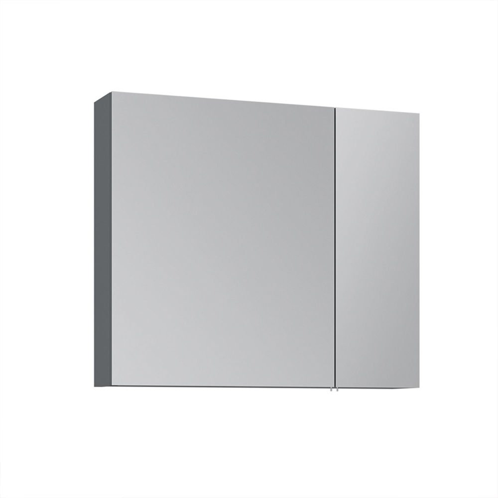 Nuvola 750mm Wooden Bathroom Mirror Cabinet in Anthracite