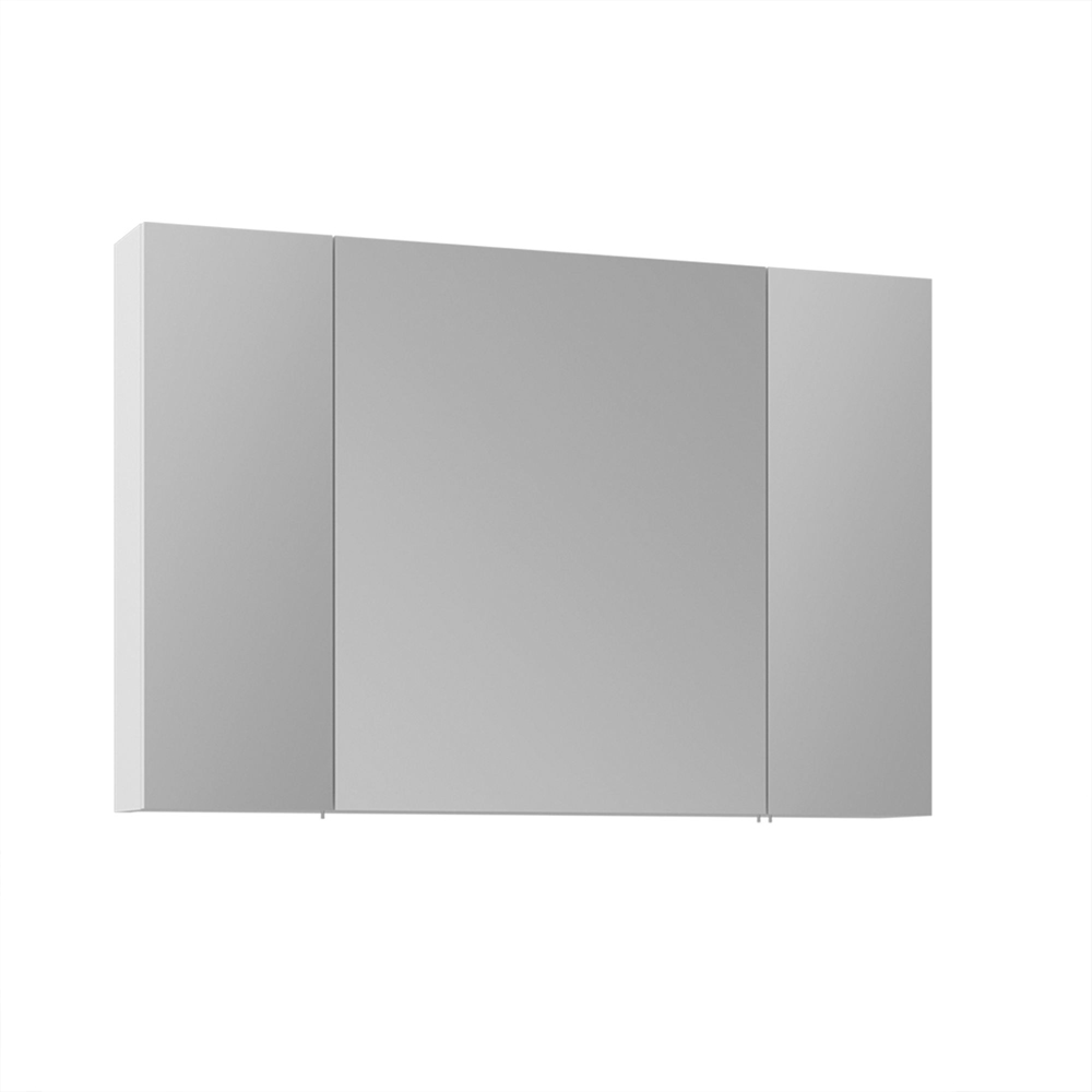 Nuvola 970mm Wooden Bathroom Mirror Cabinet in White