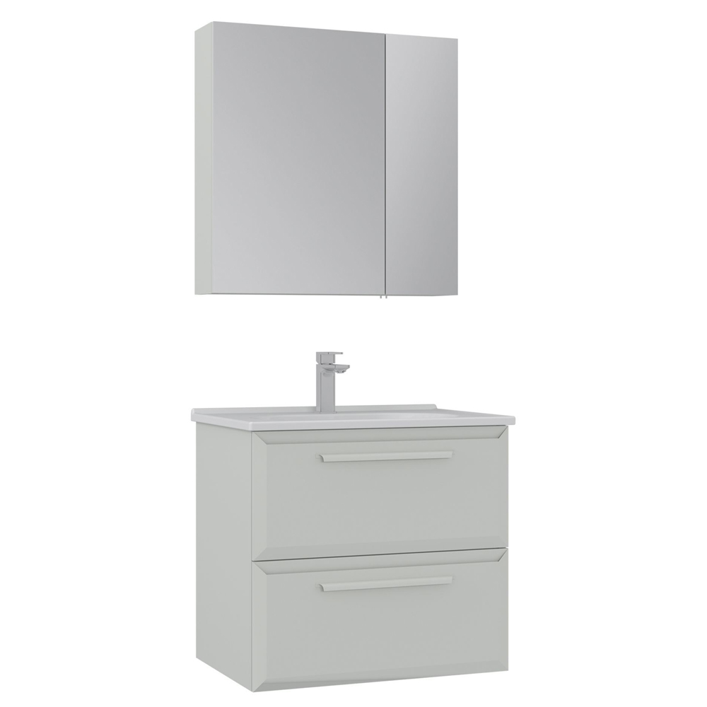 Nuvola Wooden Bathroom Furniture Set in Cashmere