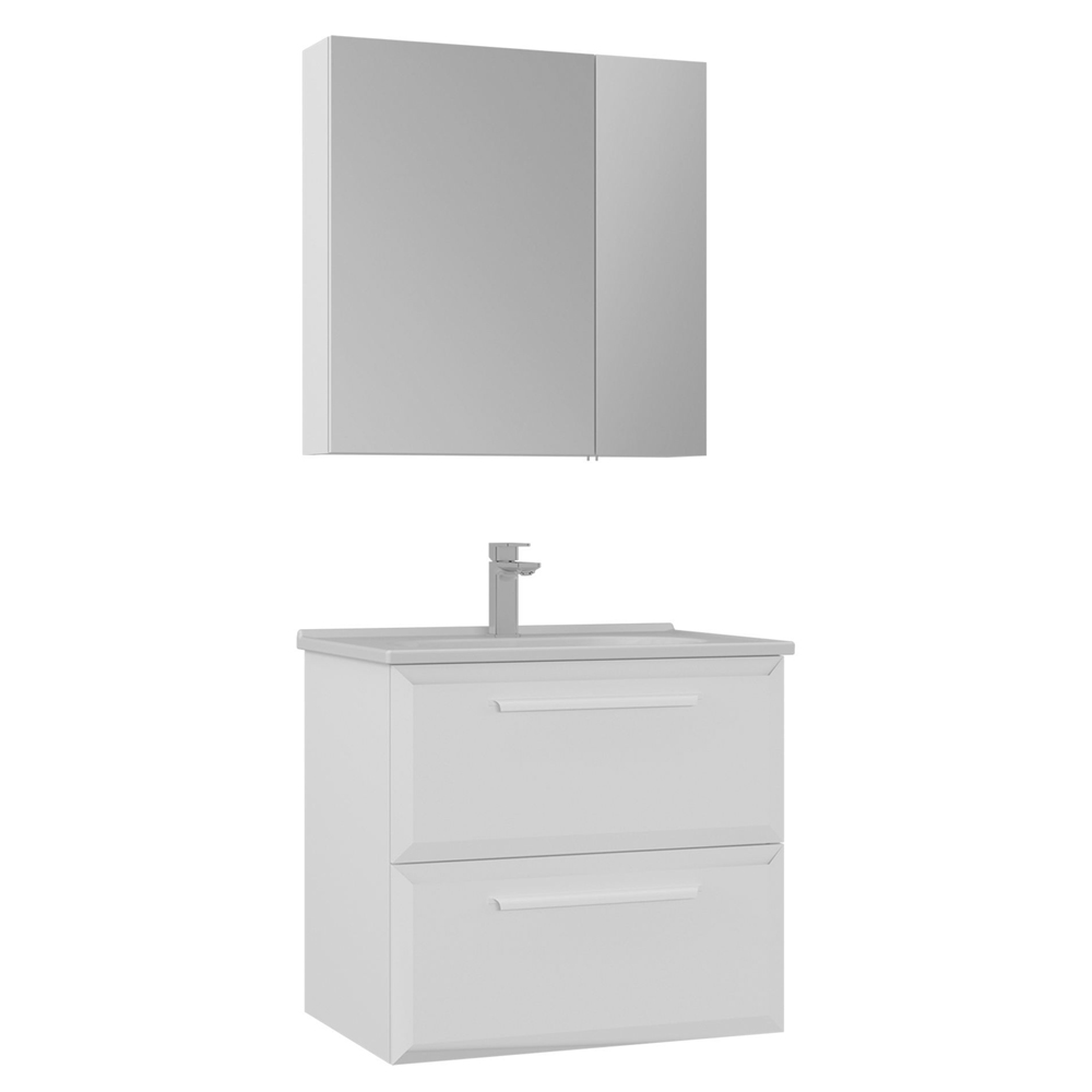 Nuvola Wooden Bathroom Furniture Set in White