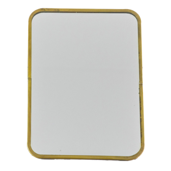 Product photograph of Nyla Large Dressing Mirror With Stand In Antique Brass Frame from Furniture in Fashion